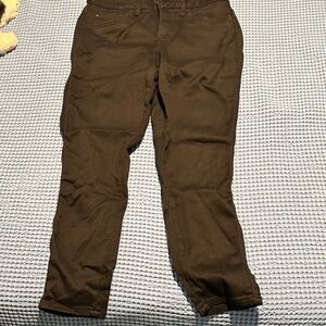 Seven7 women’s  Dark Black high rise cropped jeans